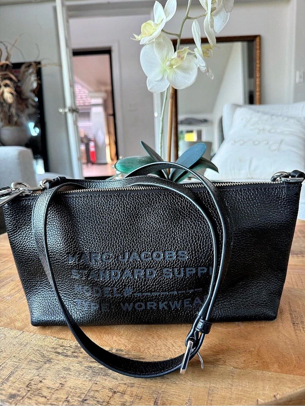 Marc by Marc Jacobs Standard Supply Workwear Leather Bag Black